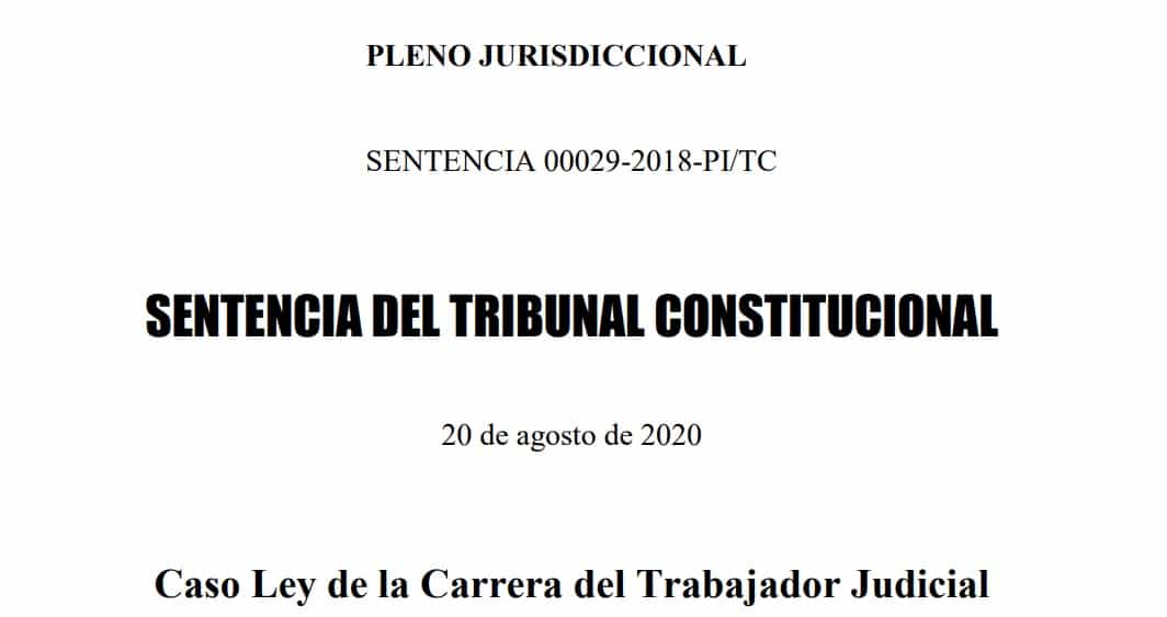 Inconstitucional Ley del Trabajdor Judicial