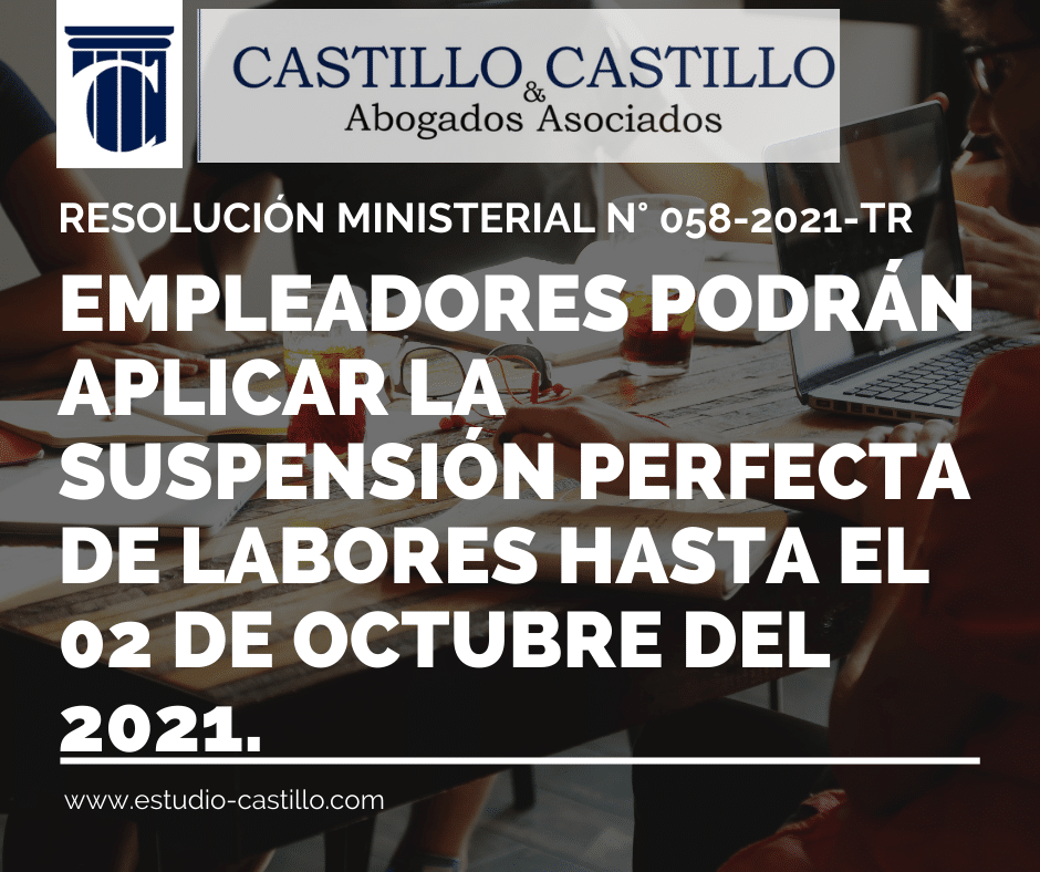 Suspensión Perfecta de Labores